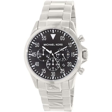 michael kors 8413|Michael Kors Men's Chronograph Gage Stainless Steel Bracelet .